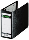LEITZ 1078 Ordner schwarz marmoriert Karton 7,8 cm DIN A6...
