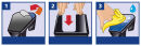 tesa Tischabroller Easy Cut® Smart schwarz