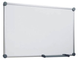 AKTION: MAUL Whiteboard 2000 MAULpro 90,0 x 60,0 cm weiß spezialbeschichteter Stahl + GRATIS 4 Boardmarker farbsortiert und 4 Kugelmagnete blau
