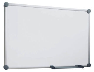 AKTION: MAUL Whiteboard 2000 MAULpro 90,0 x 60,0 cm weiß spezialbeschichteter Stahl + GRATIS 4 Boardmarker farbsortiert und 4 Kugelmagnete blau