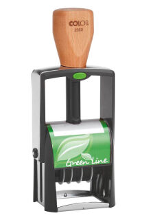 COLOP Datumstempel mit Text individualisierbar Green Line 2360 selbstfärbend schwarz ohne Logo, 1 St.
