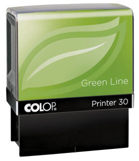 COLOP Textstempel, individualisierbar Printer 30 Green Line selbstfärbend schwarz ohne Logo, 1 St.