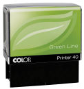 COLOP Textstempel, individualisierbar Printer 40 Green Line selbstfärbend schwarz mit Logo