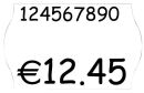 METO Preisetiketten weiß permanent 26,0 x 16,0 mm,...
