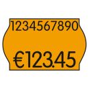 METO Preisetiketten leuchtorange permanent 26,0 x 16,0...