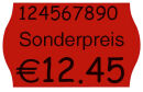 METO Preisetiketten leuchtrot permanent 26,0 x 16,0 mm,...