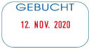"COLOP Datumstempel mit Text ""Gebucht"" Green Line Printer 260/L selbstfärbend blau rot"