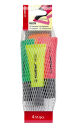 STABILO NEON Textmarker farbsortiert, 4 St.