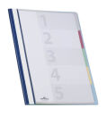 DURABLE Personalhefter DIVISOFLEX® Kunststoff blau...