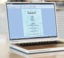 SIGEL Briefpapier Marmor blau DIN A4 200 g/qm 50 St.