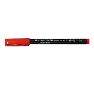 STAEDTLER Lumocolor Folienstifte rot 1,0 mm permanent, 10 St.