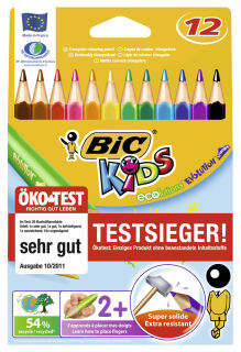 BIC Kids Evolution Triangle Buntstifte farbsortiert, 12 St.
