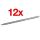 FABER-CASTELL GRIP 2001 Bleistifte B silber, 12 St.