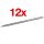 FABER-CASTELL GRIP 2001 Bleistifte H silber, 12 St.