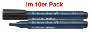 Schneider Maxx 133 Permanentmarker schwarz 1,0 - 4,0 mm, 10 St.