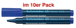 Schneider Maxx 133 Permanentmarker blau 1,0 - 4,0 mm, 10 St.