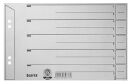 LEITZ Trennblätter 1656 DIN A5 quer 1-0 grau, 200...