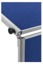MAUL Moderationswand professionell, klappbar 120,0 x 150,0 cm blau
