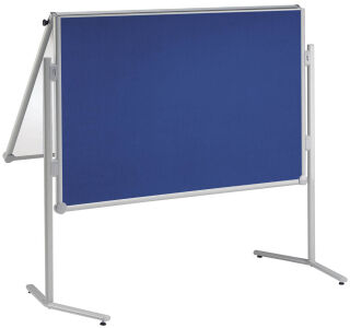 MAUL mobiles Whiteboard professionell, klappbar 120,0 x 150,0 cm blau#!#weiß Filz/Whiteboard