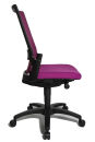Topstar Bürostuhl Autosynchron®-1, AU1000 T33 Stoff lila, Gestell schwarz