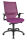 Topstar Bürostuhl Autosynchron®-1, AU1000 T33 Stoff lila, Gestell schwarz
