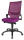 Topstar Bürostuhl Autosynchron®-1, AU1000 T33 Stoff lila, Gestell schwarz
