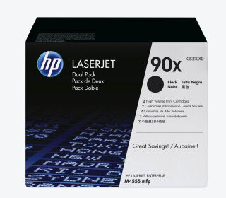 HP 90X (CE390XD) schwarz Tonerkartuschen, 2er-Set