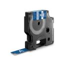 DYMO Schriftband RHINO  1805243, 12 mm, weiß auf blau, 1 St.