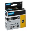 DYMO Schriftband RHINO  1805435, 12 mm, weiß auf schwarz, 1 St.