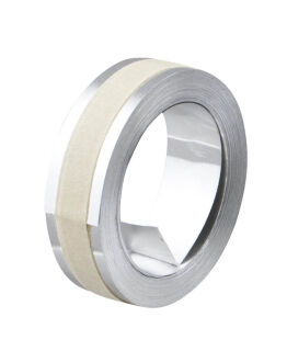 DYMO Metallprägeband RHINO  31000, 12 mm, weiß auf silber, 1 St.