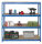SZ Metall Schwerlast-Weitspannregal 28282-4 blau 150,0 x 80,0 x 280,0 cm