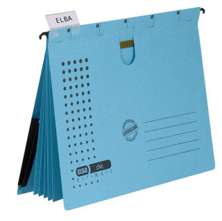 ELBA Personalhefter chic ULTIMATE Karton blau DIN A4 5x kaufmännische Heftung, 5 St.
