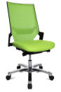 Topstar Bürostuhl Autosynchron®-1 Alu, AU1090 T35 Stoff grün, Gestell alu