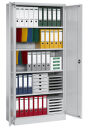 Gürkan Stahlschrank 109381 lichtgrau 4 Fachböden 92,0 x 50,0 x 195,0 cm, aufgebaut, 1 St.