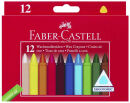 FABER-CASTELL Triangular Wachsmalstifte farbsortiert, 12 St.