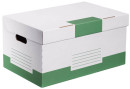 10 Cartonia Archivcontainer weiß/grün 54,8 x...