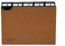 DURABLE Karteikartenregister A-Z braun