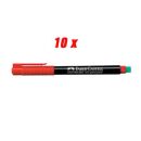 FABER-CASTELL MULTIMARK 1513 Folienstifte rot 0,6 mm...