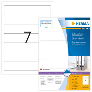 HERMA Ordneretiketten 4283 weiß, 100 Blatt