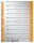 LEITZ Trennblätter 1652 1-0 orange, 100 St.