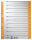 LEITZ Trennblätter 1652 DIN A4 1-0 orange, 230 g/qm, 100 St.