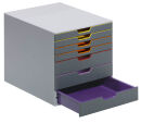 DURABLE Schubladenbox VARICOLOR®  dunkelgrau mit...