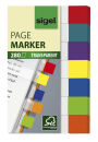 SIGEL transparent Haftmarker farbsortiert 7x 40 Streifen