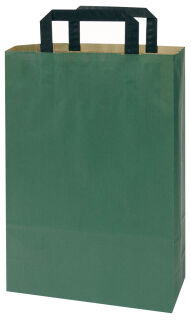 VP Papier-Tragetaschen Topcraft grün 22,0 x 36,0 cm, 50 St.