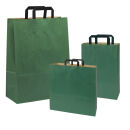 VP Papier-Tragetaschen Topcraft grün 32,0 x 42,0 cm,...