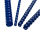 100 Fellowes Kunststoffbinderücken blau für 55 Blatt