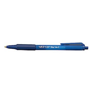BIC Kugelschreiber SOFT Feel blau, Schreibfarbe: blau, 12 St.
