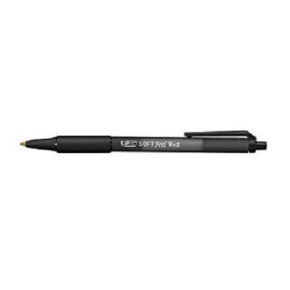 BIC Kugelschreiber SOFT Feel schwarz Schreibfarbe schwarz, 12 St.