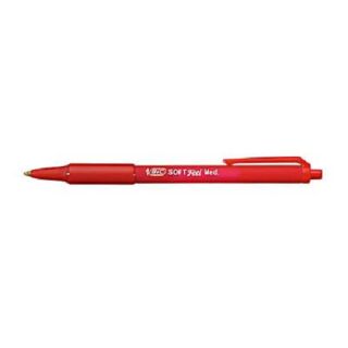 BIC Kugelschreiber SOFT Feel rot, Schreibfarbe: rot, 12 St.
