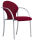 Nowy Styl Besucherstühle Visa VISA ALU EF-037 bordeaux Stoff, 2 St.